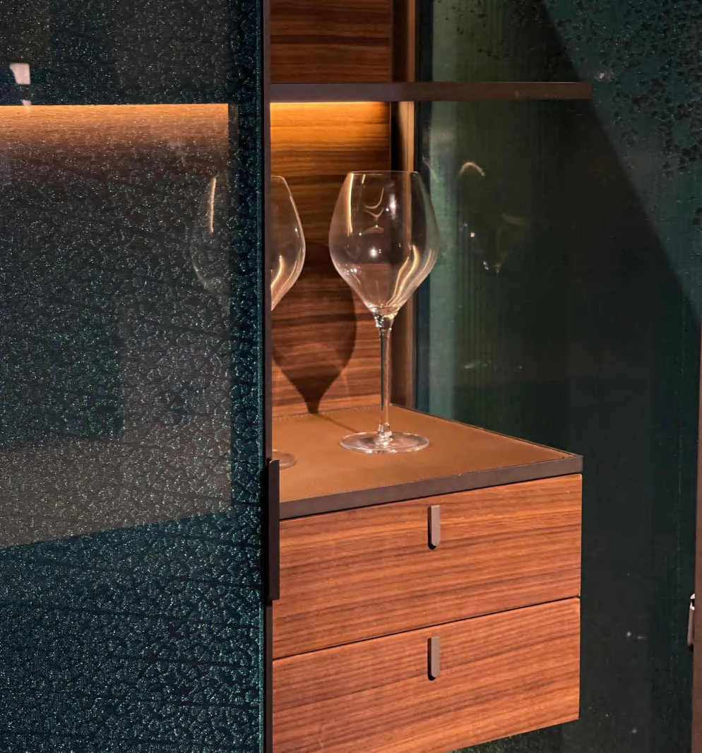 Copper wired glass cabinet - Image 2