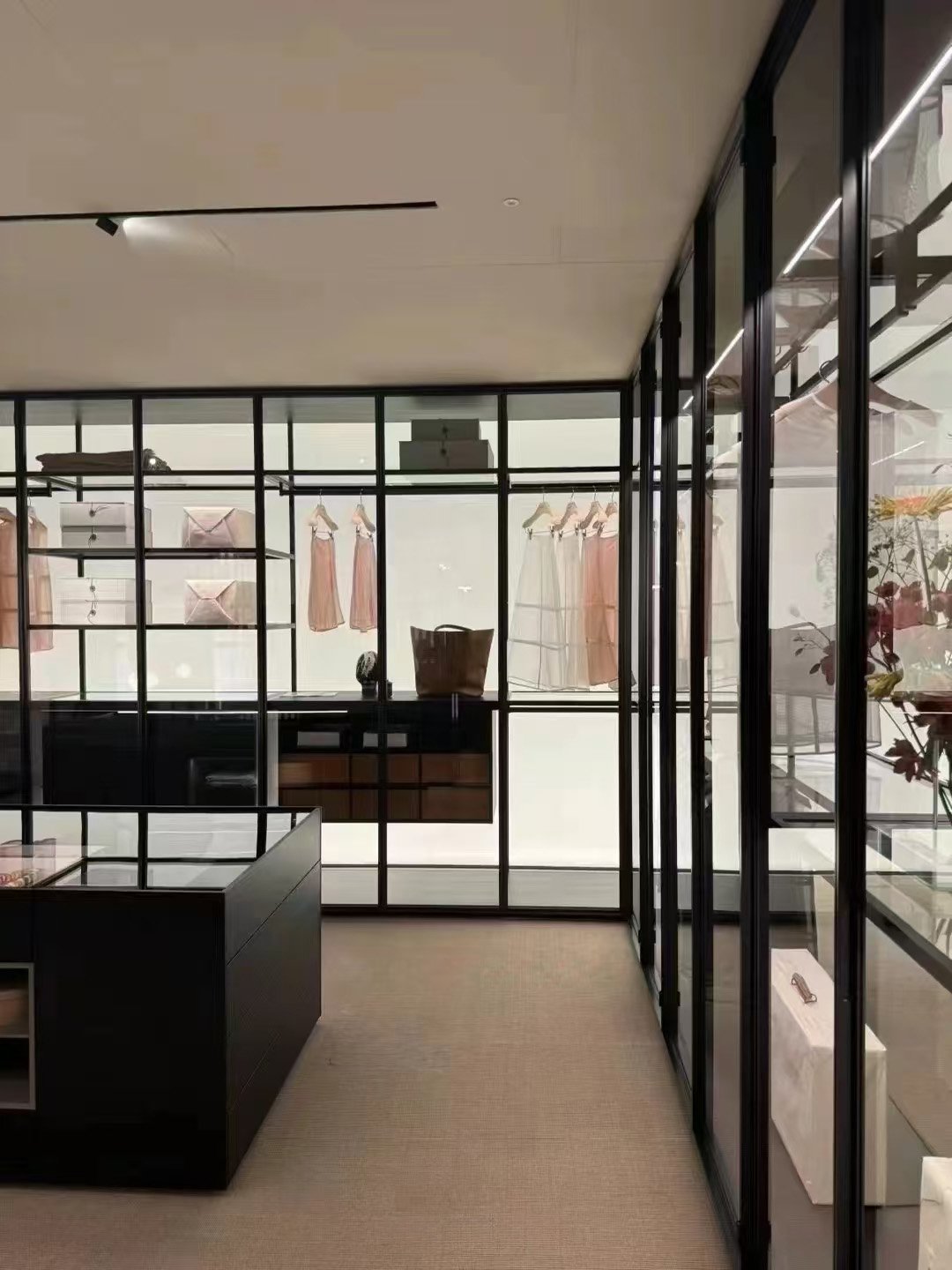 Italian High-End Glass & Metal Walk-In Closet - Image 6