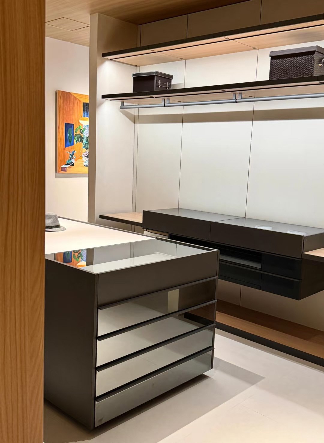 Aluminum-Frame Glass Walk-In Closet System - Image 12