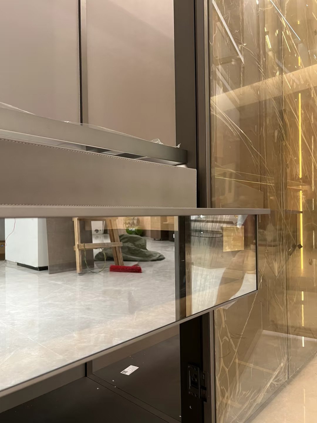 Luxury Glass & Metal Wardrobe System - Image 14