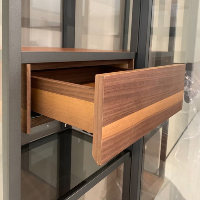 Glass and metal wall cabinets display cabinets figurine cabinets storage cabinets - Image 7