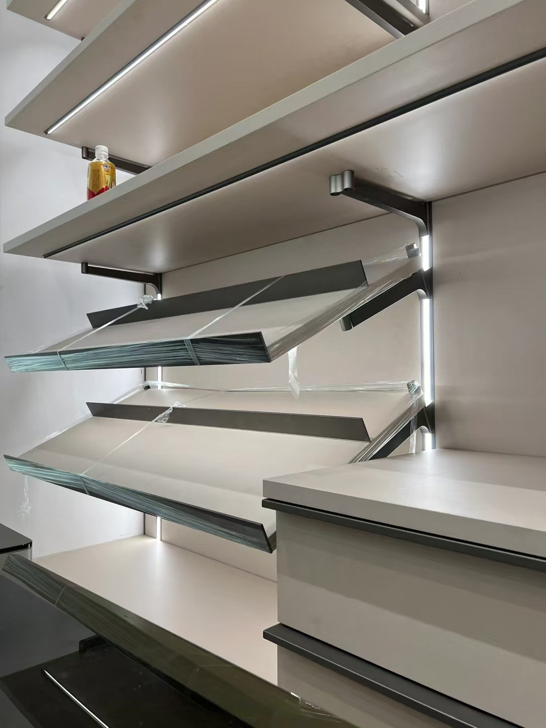 Luxury Glass & Metal Wardrobe System - Image 16