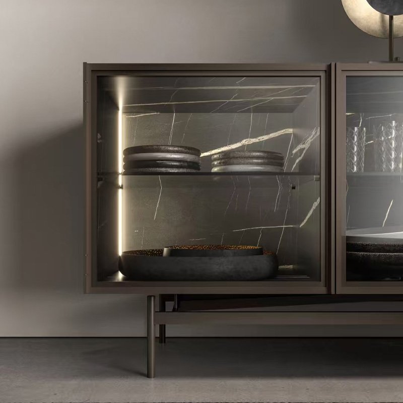 Glass Metal TV Stand - Image 3