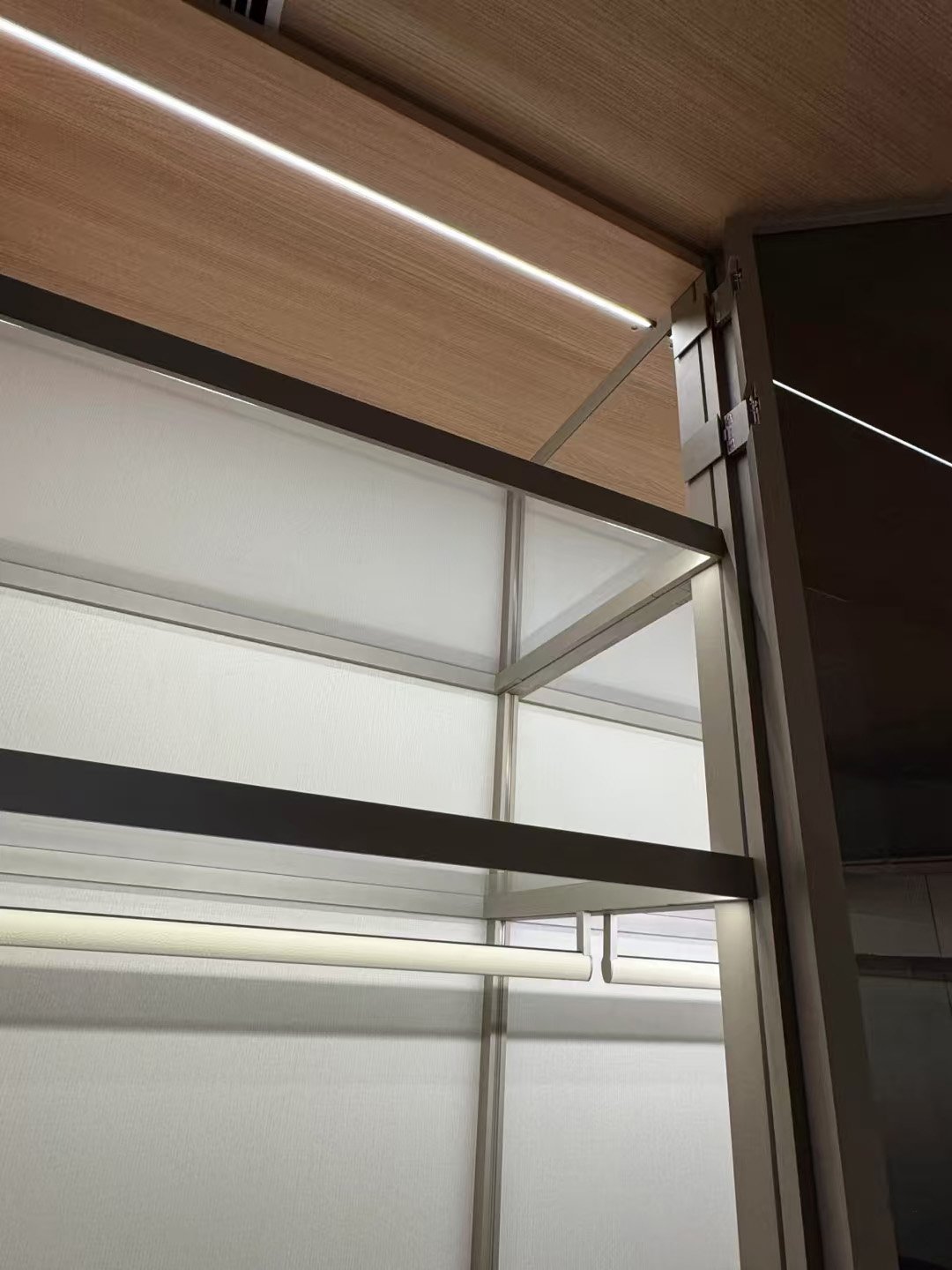 Aluminum-Frame Glass Walk-In Closet System - Image 6