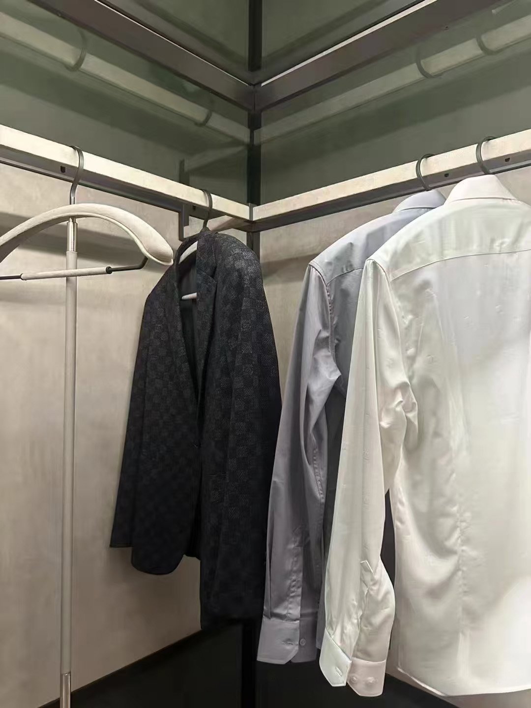 Wood & Glass Luxury Wardrobe Walk-In Closet - Image 7