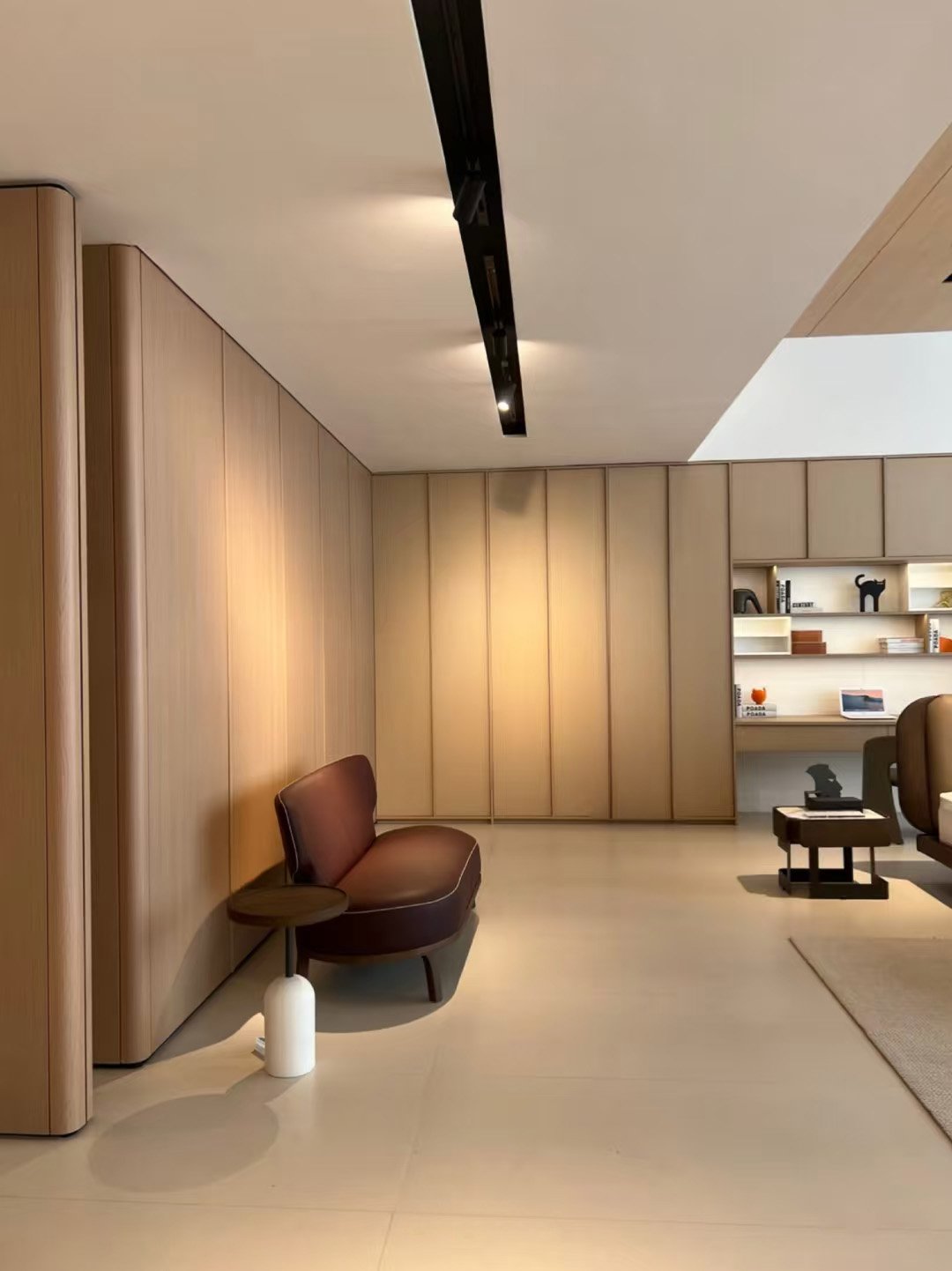 Textured Oak Custom Built-In Cabinetry - Image 5