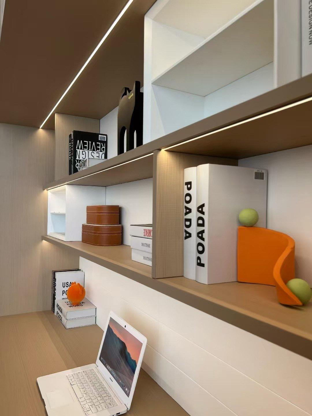 Textured Oak Custom Built-In Cabinetry - Image 6