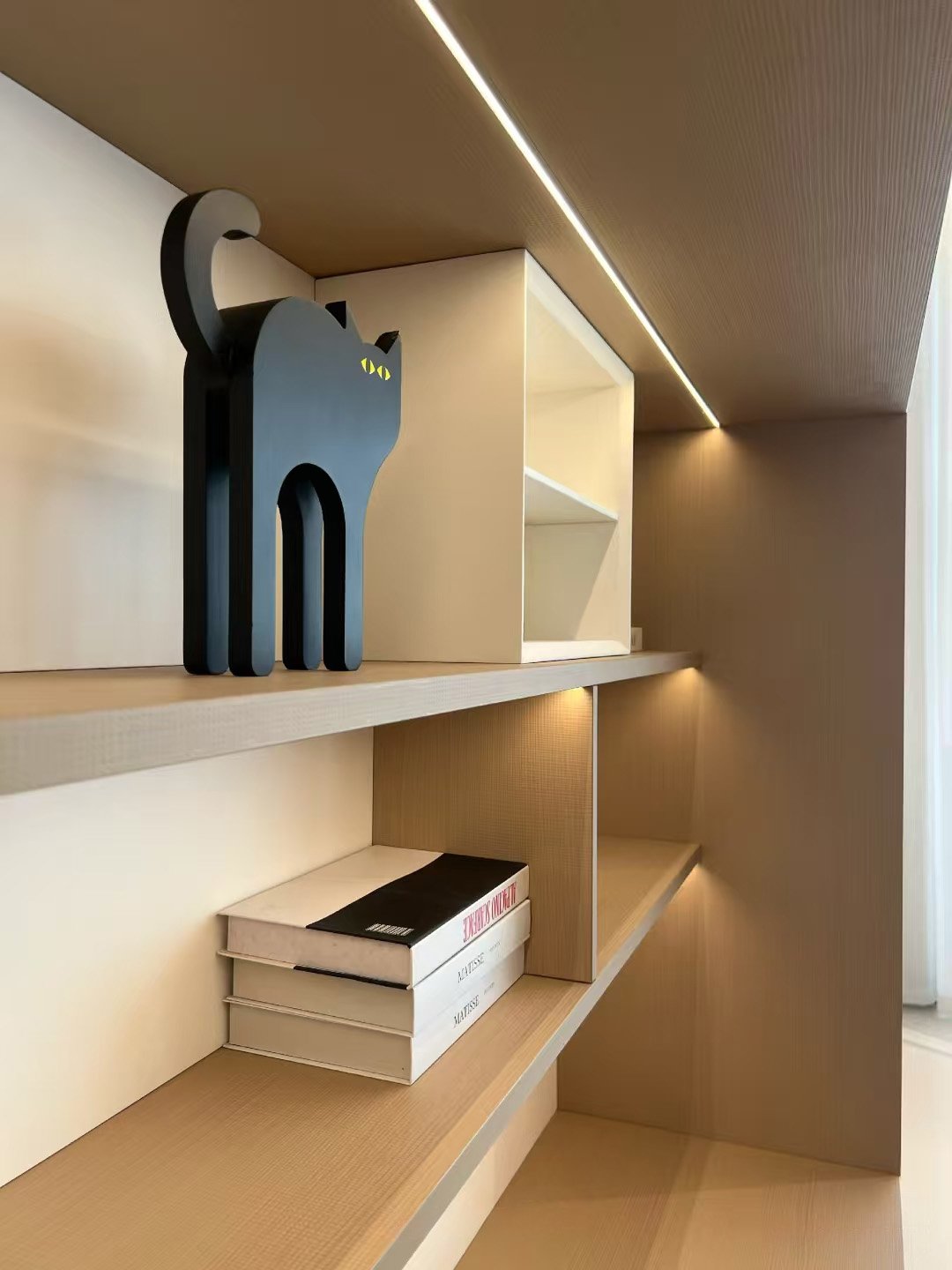 Textured Oak Custom Built-In Cabinetry - Image 7