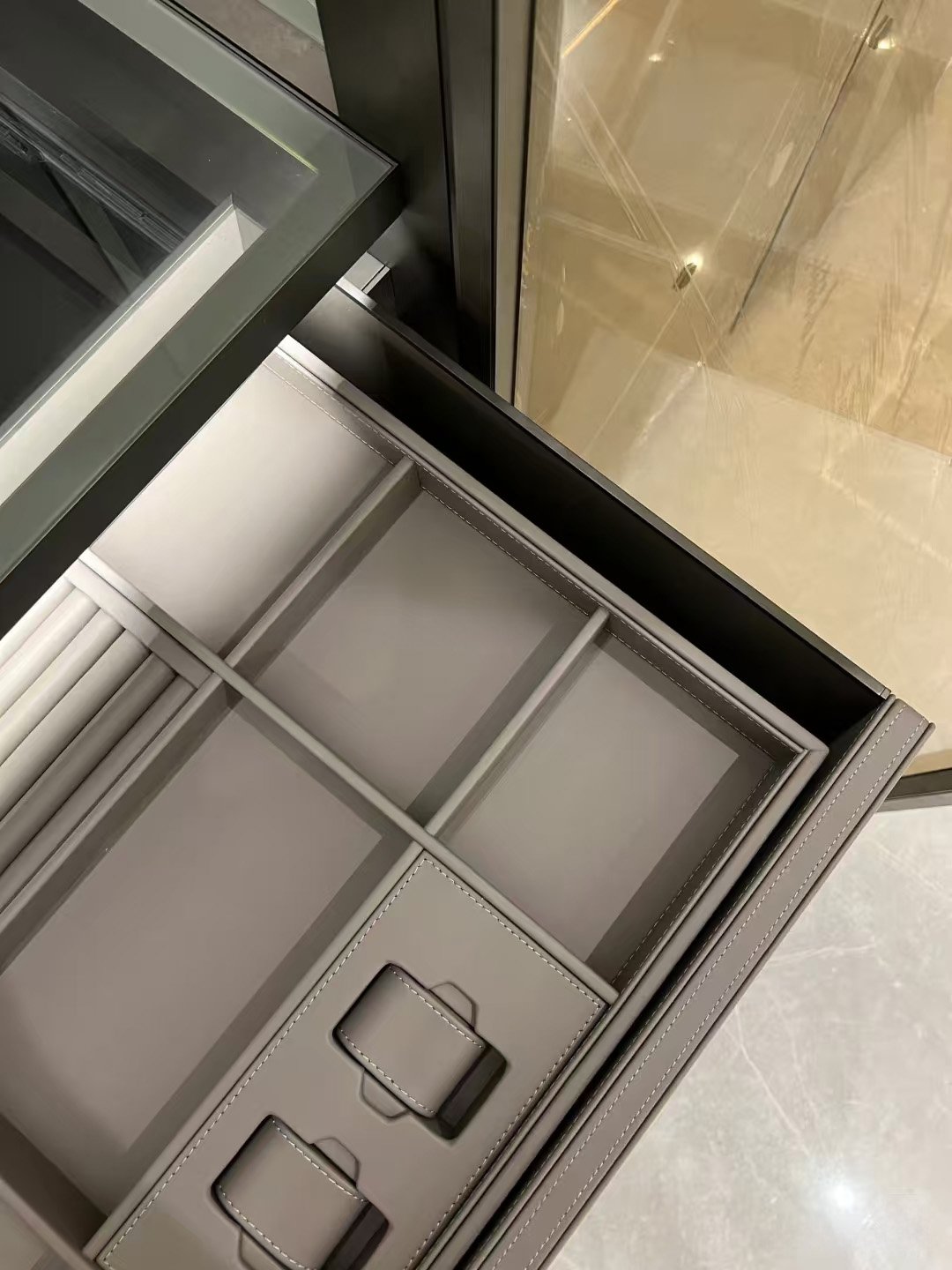 Luxury Glass & Metal Wardrobe System - Image 11