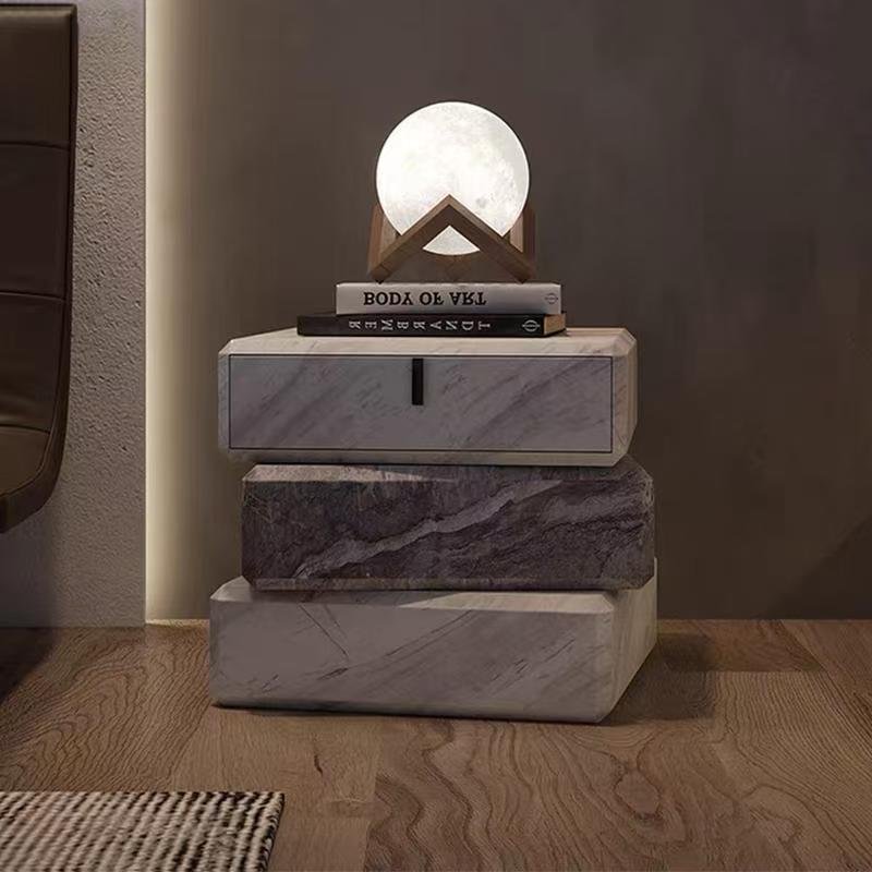 CTG508 Marble Bedside Table Nightstand - Image 4