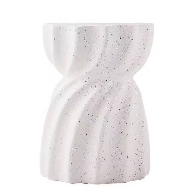 DCJ861 Super White Travertine Side Table - Image 5