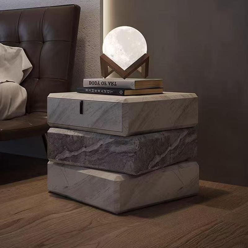 CTG508 Marble Bedside Table Nightstand - Image 3