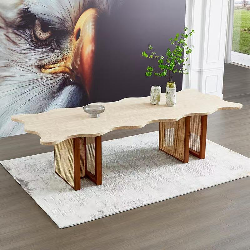 DS633 Rattan & Wood Dining Table - Image 3