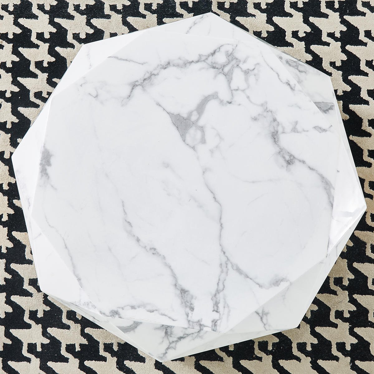 Volakas White Marble Coffee Table - Image 4