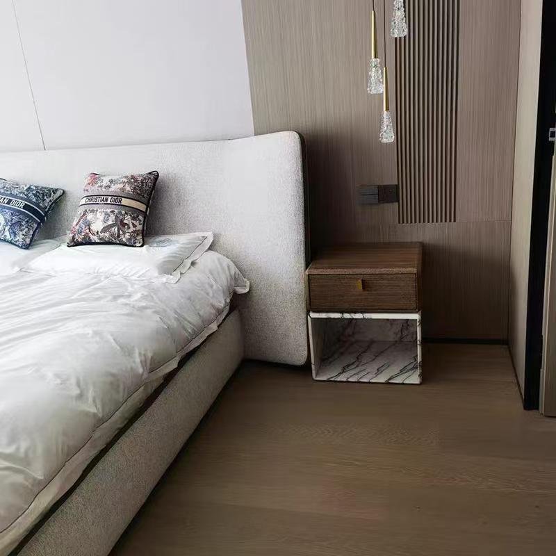 CTG509 Milan Grey Marble Beside Table - Image 4