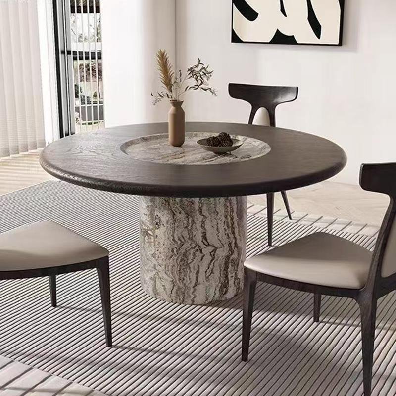 Silver Travertine Dining Table - Image 5