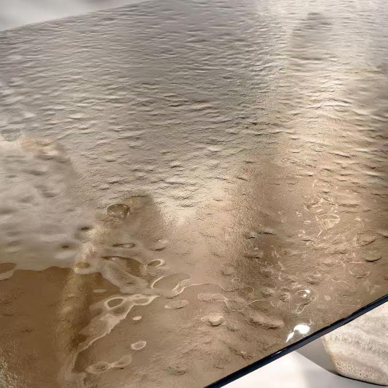 DS933 Travertine & Glass Dining Table - Image 6