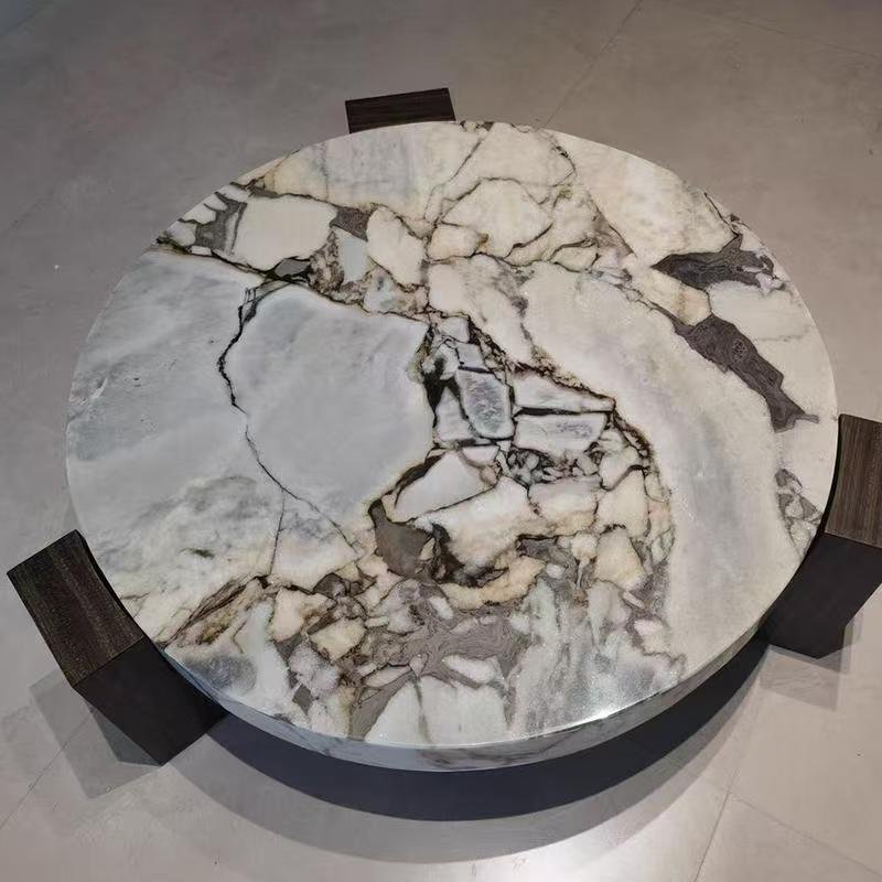 CJ583 Elephant White Marble Coffee Table - Image 5