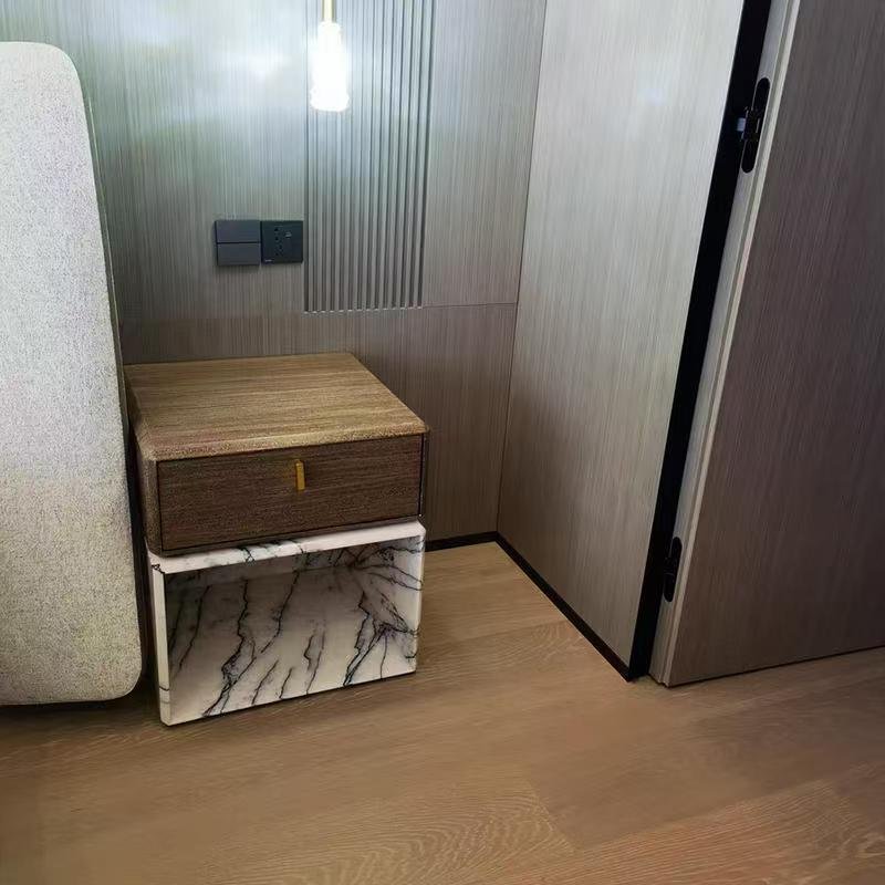 CTG509 Milan Grey Marble Beside Table - Image 6