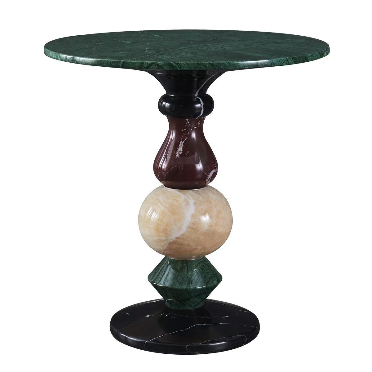 BJ835 Multi-colored Marble Side Table - Image 3