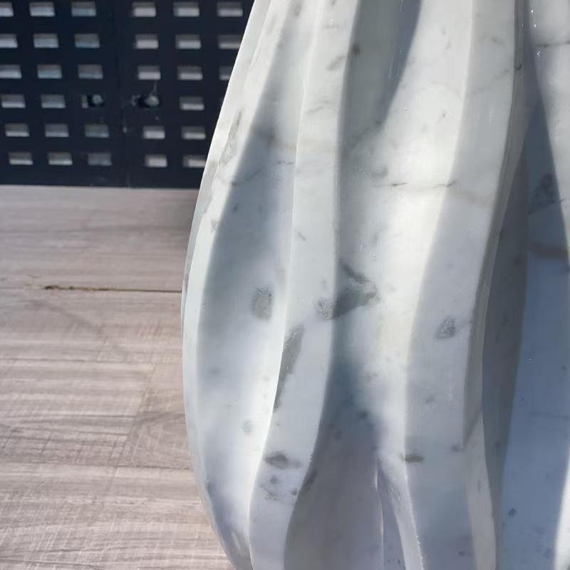 BJ893 Marble & Glass Side Table - Image 7