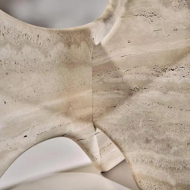 DS933 Travertine & Glass Dining Table - Image 8